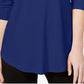 JM Collection Women's Turtleneck Top Blue Size XX-Large