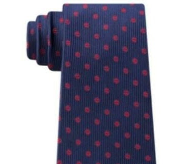 Tommy Hilfiger Men's Mont Classic Dot Stripe Tie Pasblue Size Regular