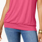 JM Collection Women's Blouson T-Shirt Red Size XX-Large