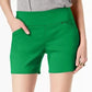 INC International Concepts Women's Curvy Pull On Shorts Green Size 12