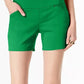 INC International Concepts Women's Curvy Pull On Shorts Green Size 12