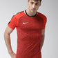 Nike Men's Dry Print Logo Training T-Shirt Red- Size Large