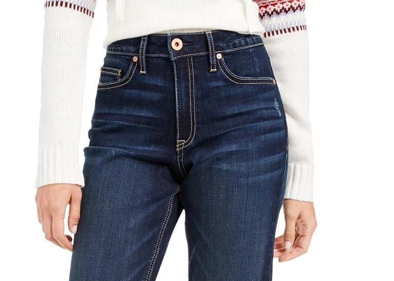 American Rag Women's High-Rise Released-Hem Jeans Blue Size 5