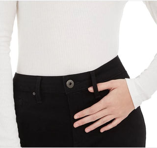 American Rag Junior's Illusion Lace Mock Neck Top White Size Small