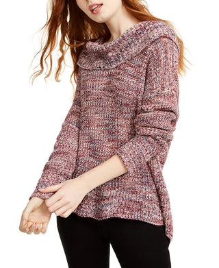 American Rag Juniors' Cowlneck Sweater Red Size Small