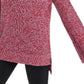 American Rag Juniors' Flare-Sleeved High-Low Sweater Dark Red Size Medium