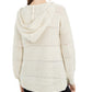 American Rag Juniors'' Mixed-Knit Pullover Hoodie White Size Medium