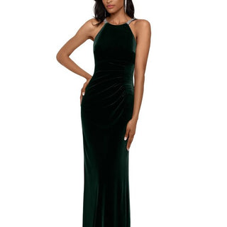 Betsy & Adam Women's Velvet Gown Dark Green Size 10