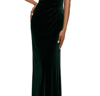 Betsy & Adam Women's Velvet Gown Dark Green Size 10
