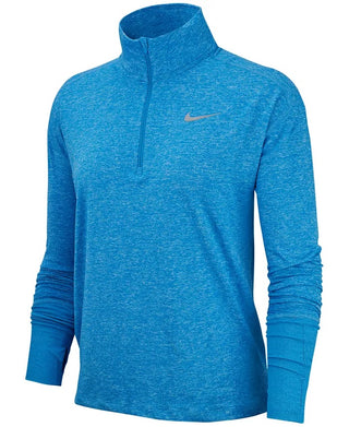 Nike Women's Element Dry Half-Zip Running Top Bright Blue Size Small