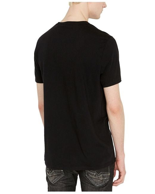 Buffalo David Bitton Men's Tymop Logo Graphic T-Shirt Black Size XX Large