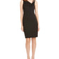 Calvin Klein Women's Animal Trim Dress Black Size 6