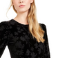 Calvin Klein Women's Burnout Velvet Pattern A-Line Dress Black Size 14
