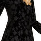 Calvin Klein Women's Burnout Velvet Pattern A-Line Dress Black Size 14