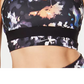 Nike Women's Indy Floral Light Support Sports Bra Charcoal Size Small
