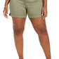 Celebrity Pink Women's Trendy Plus Size Cuffed Shorts Bright Green Size Small Petite