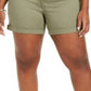 Celebrity Pink Women's Trendy Plus Size Cuffed Shorts Bright Green Size Small Petite