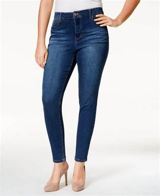 Celebrity Pink Women's High Rise Cropped Skinny Ankle Jeans Blue Size 16