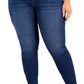 Celebrity Pink Women's Plus Size High-Rise Cropped Skinny Ankle Jeans Blue Size 22W
