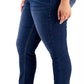 Celebrity Pink Women's Plus Size High-Rise Cropped Skinny Ankle Jeans Blue Size 22W