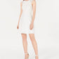 19 Cooper Women's Lace Trim Open Back A Line Dress White - Size X-Small