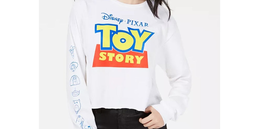 Mighty Fine Junior's Disney Toy Story Graphic T-Shirt By White Size X-Large