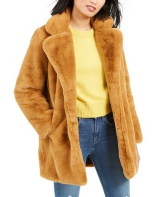 Apparis Women's Eloise Faux-Fur Coat Brown Size Medium