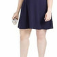 Speechless Women's Trendy Lace Trim A Line Dress Blue Size 18