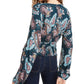 Gypsies & Moondust Juniors' Shine Smocked Top Navy Size Small