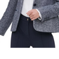 Tommy Hilfiger Women's Marled Single-Button Blazer Blue Size 16