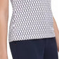 Tommy Hilfiger Women's Printed Ruched-Sleeve Top White Size X-Small