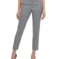 Tommy Hilfiger Women's Plaid Slim Fit Dress Pants Blue Size 8