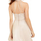 Teeze Me Juniors' Allover-Glitter Fit & Flare Dress Gold Size 9