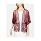 INC International Concepts Women's Floral-Lace Shawl Wine One Size