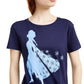 Disney Juniors' Frozen Graphic T-Shirt Medium Blue Size Small