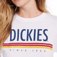 Dickies Women's Cotton Logo T-Shirt White Size Large