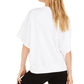 Tommy Hilfiger Women's Paisley Raglan Sweatshirt White Size Medium