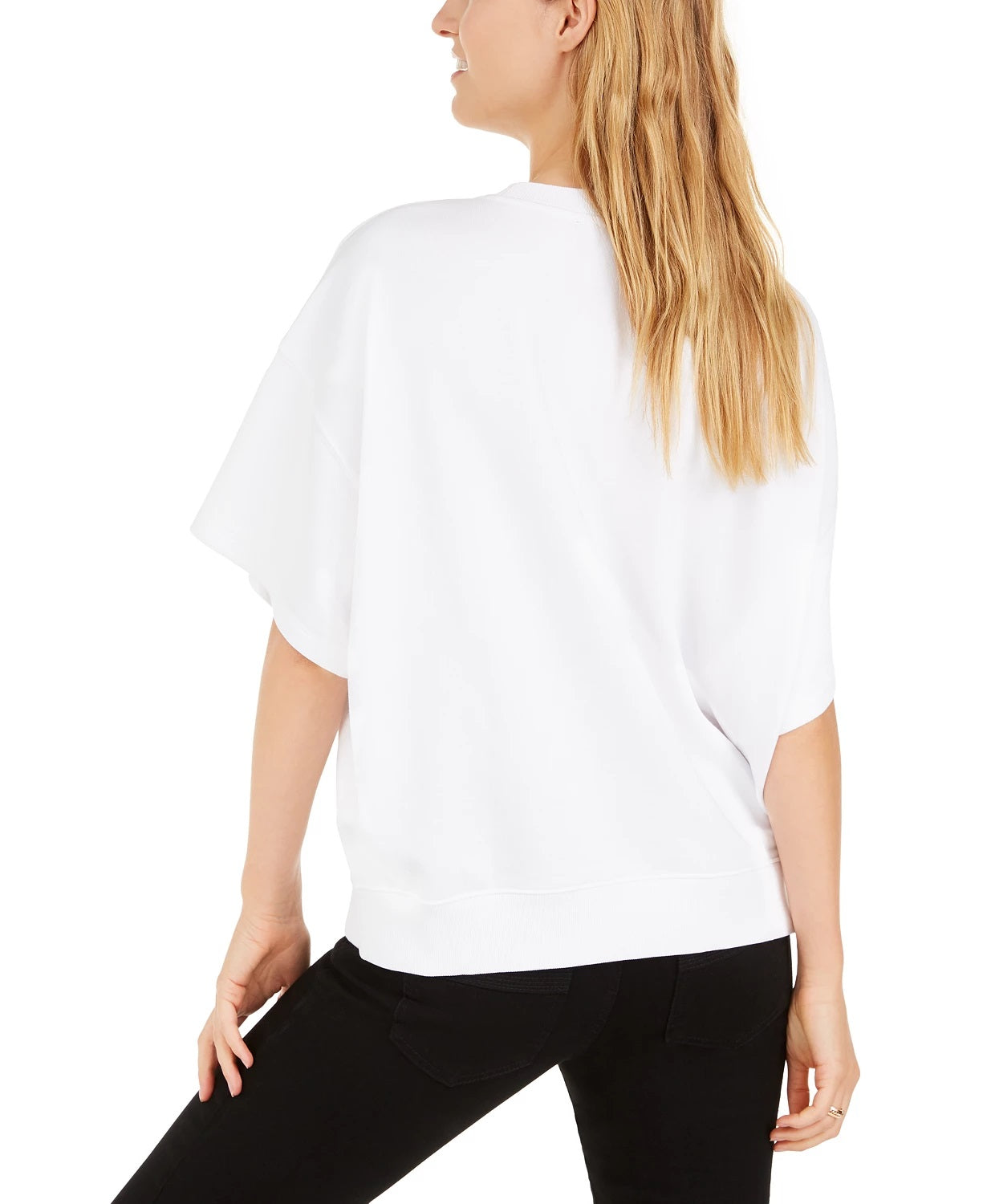 Tommy Hilfiger Women's Paisley Raglan Sweatshirt White Size Medium