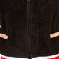 Tommy Hilfiger Women's Faux-Sherpa Hoodie Black Size Medium