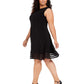 Jessica Howard Women's Illusion Trim Dress & Bolero Jacket Black Size 20W