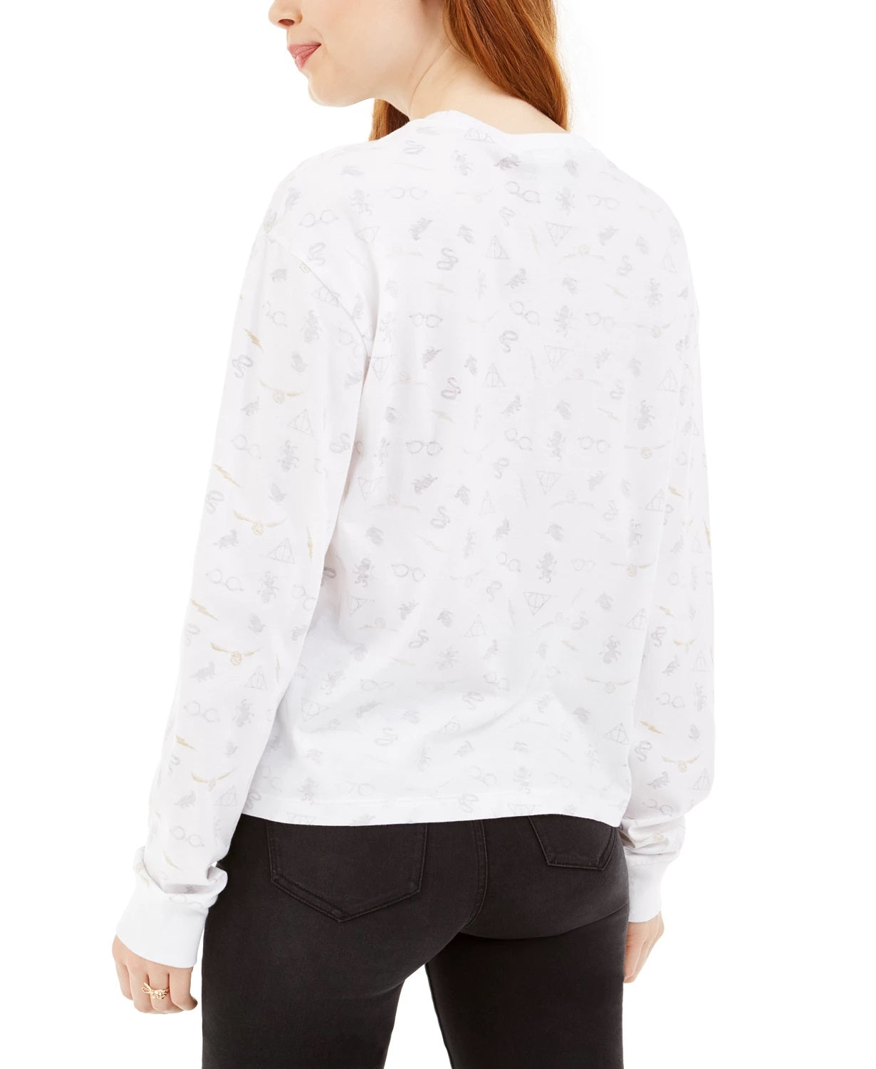 Warner Brothers Juniors' Harry Potter Graphic T-Shirt White Size Large