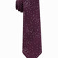 Calvin Klein Men's Speckled Dots Tie Dark Red Size Regular