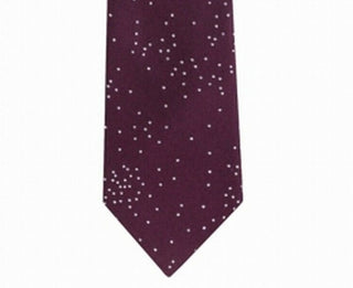 Calvin Klein Men's Speckled Dots Tie Dark Red Size Regular