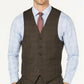 Michael Kors Men's Classic-Fit Airsoft Stretch Suit Vest Brown Size Large