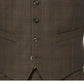 Michael Kors Men's Classic-Fit Airsoft Stretch Suit Vest Brown Size Large