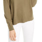 Planet Gold Junior's V Neck Sweater Green Size Medium