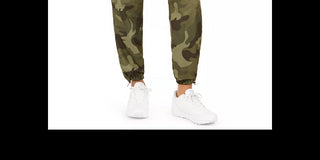 Almost Famous Juniors' Camo-Print Jogger Pants Green Size Small