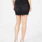 Material Girl Juniors' Frayed Denim Skirt Black Size 15