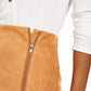 Love, Fire Juniors' Faux-Suede Zipper Mini Skirt Brown Size Small