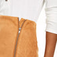 Love Fire Juniors' Faux-Suede Zipper Mini Skirt Brown Size X-Large